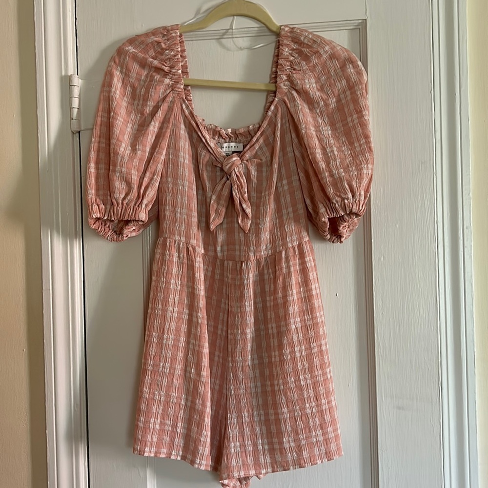 TOPSHOP Pink Playsuit